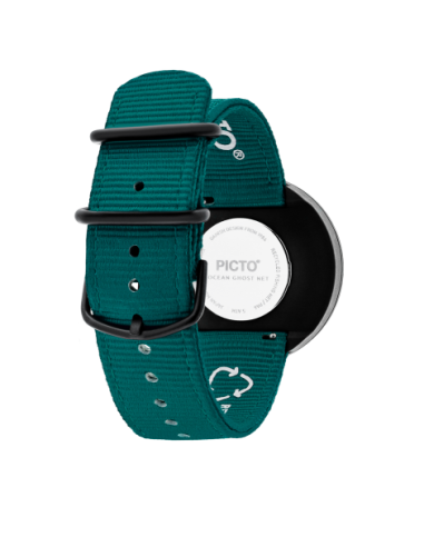 PICTO - 40 MM / OCEAN GREEN DIAL / OCEAN GREEN RECYCLED STRAP