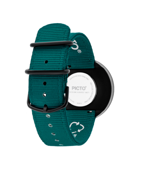 PICTO - 40 MM / OCEAN GREEN DIAL / OCEAN GREEN RECYCLED STRAP