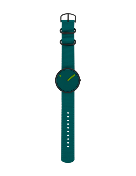 PICTO - 40 MM / OCEAN GREEN DIAL / OCEAN GREEN RECYCLED STRAP