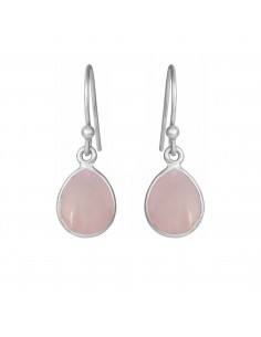 SUSANNE FRIIS BJØRNER - ØREBØJLER MED LYSERØD KRYSTAL