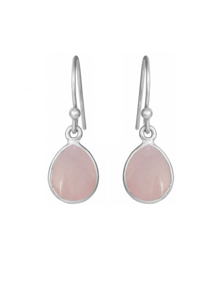 SUSANNE FRIIS BJØRNER - ØREBØJLER MED LYSERØD KRYSTAL