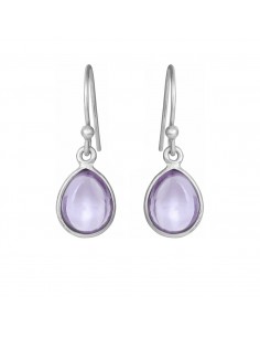 SUSANNE FRIIS BJØRNER - ØREBØJLER MED LYS AMETYST