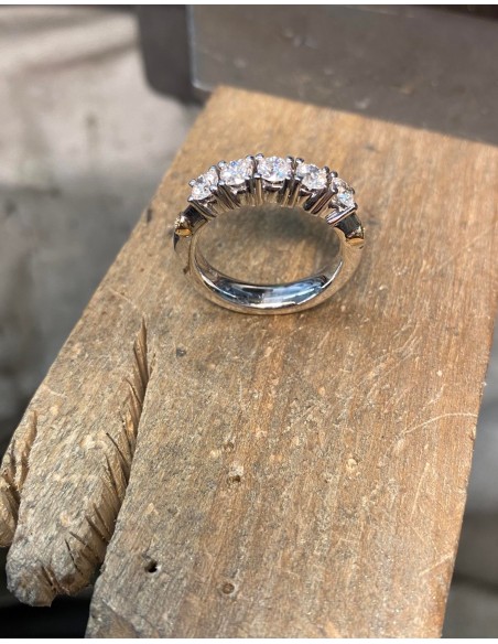 BY MALENE MEDEN | ALLIANCERING RING  14 KT HVIDGULD - SMYKKER FRA EGET VÆRKSTED