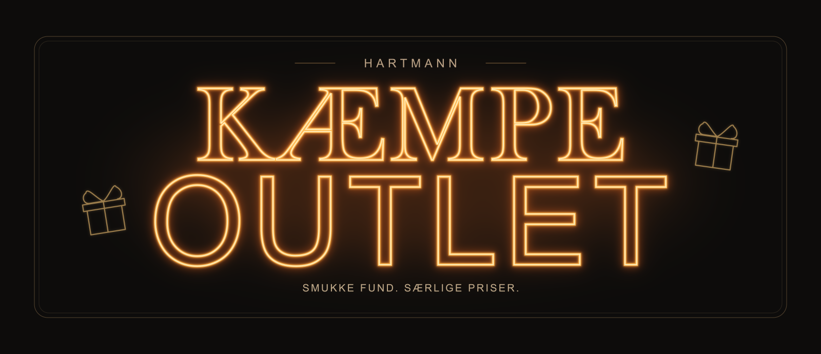 Kæmpe outlet hos Hartmann – smukke fund, særlige priser