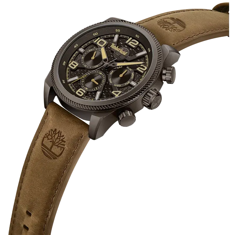 Timberland Henniker II TDWGF0028706 set skråt med brun urskive og læderrem